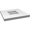 Ekena Millwork Vertical Surface Mount PVC Gable Vent: Non-Functional, w/ 3-1/2"W x 1"P Standard Frame, 12"W x 12"H GVPVE12X1201SN - alternate 4